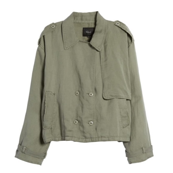 RAILS Barclay Crop Utility Jacket In Sage s.L - Picture 4 of 4